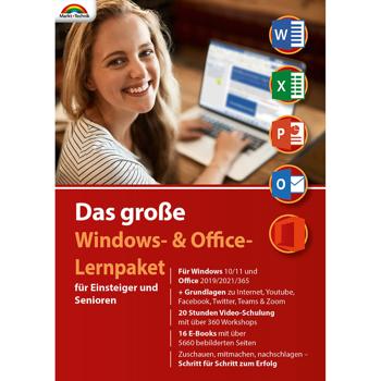 Preview: Grosses Windows- & Office-Lernpaket - für Einsteiger & Senioren - 20 Std. Video-Schulung, 360 Workshops, 16 E-Books