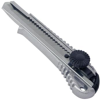 Preview: Cuttermesser-Set, silber, B18 & B9mm, rutschfester Griff, je 5 Klingen. Abbrechmesser & Teppichmesser für präzise Schnitte. Vielseitiges Set