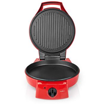 Preview: Forno per pizza elettrico e griglia da tavolo, Ø 30 cm, rosso, 1800 W, antiaderente, riscaldamento rapido, pizza croccante, ideale per feste e famiglia Preview: Forno per pizza elettrico e griglia da tavolo, Ø 30 cm, rosso, 1800 W, antiaderente, riscaldamento rapido, pizza croccante, ideale per feste e famiglia