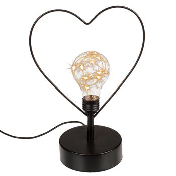 Preview: Heart table lamp with 8 LEDs and USB cable