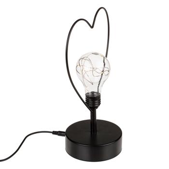 Preview: Heart table lamp with 8 LEDs and USB cable