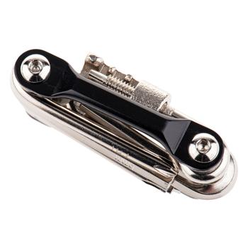 Preview: Fahrrad Multitool - 11 Funktionen für Reparaturen unterwegs - Robuste Metall-Werkzeuge inkl. Schraubendreher & Sechskantschlüssel (2-8mm) 7.5x4.5x2.5cm