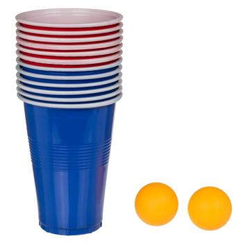 Preview: Inflatable Beer Pong party hat: The ultimate drinking game - incl. 12 cups & 2 balls - guaranteed fun for every party