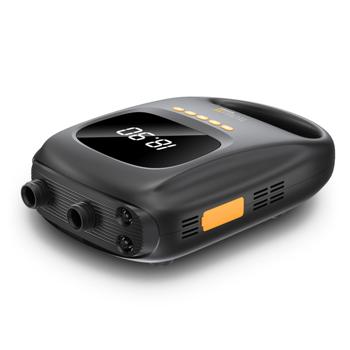 Preview: SUP battery air pump, with 6 attachments/nozzles, power bank function, 12 V car charging cable, 120W, battery: 7500 mAh