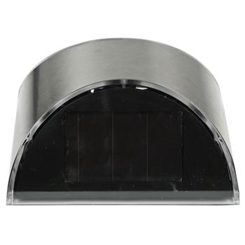 Preview: Applique murale LED solaire en acier inoxydable - Mode jour/nuit, éclairage numéro de maison, capteur - IP44, 4x blanc froid SMD, batterie 1.2V