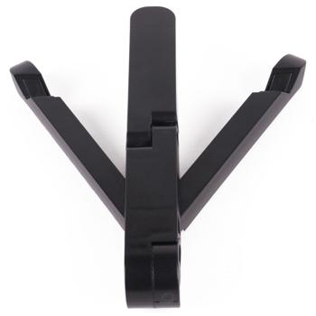 Preview: Tablet holder, compact, lightweight, foldable, adjustable angle, black, H 28 cm x W 16 cm