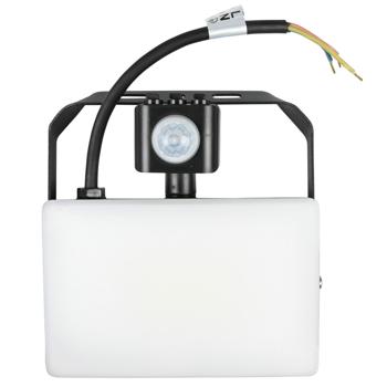 Preview: Ultra-flat LED spotlight, 30W, IP44, aluminum housing - for protected outdoor areas, fixed connection, modern design
