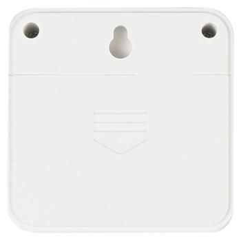 Preview: Moderna stazione meteorologica con display a colori, sensore esterno e sveglia: temperatura, umidità, barometro - elegante monitoraggio meteo in nero