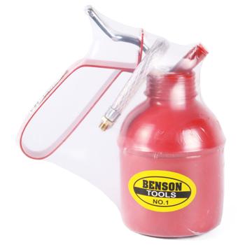 Preview: Pulvérisateur d‘huile 300 ml - Embout flexible & fonction de pompage - Bidon métallique robuste, couleur rouge - Lubrification véhicules & machines