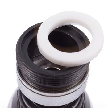 Preview: Wasserhahndüse - 360° drehbarer Sprühkopf für Küche & Bad - Metall-Konstruktion mit 2 Sprühmodi Normalstrahl/Sprinkler - M22/M24 Gewinde