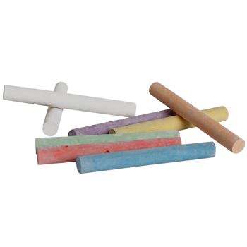 Preview: Gessetti per lavagna, bianchi e colorati, set di 2, con tergicristallo, per lavagne e per la casa