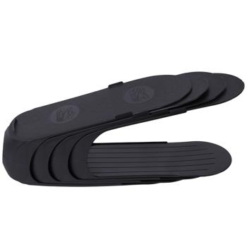 Preview: Shoe organizer, 4-piece set, black, shoe rack