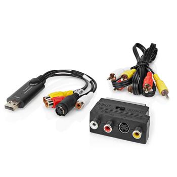 Preview: Carte d‘acquisition audio et vidéo USB - Numériser VHS, caméscopes, DVD - Compatible Windows 7 à 11, logiciel inclus, 480p, USB 2.0