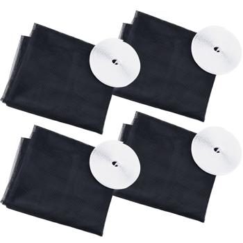 Preview: Moustiquaire Fenêtre Recoupable 130x150 cm - Protection Anti-Insectes Discrète Sans Perçage - Lot 4 pièces - Bandes Auto-Agrippantes 6m Incluses