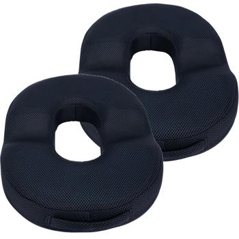 Preview: 2-piece ergonomic gel seat ring made of gel foam, comfort seat cushion relieves the pelvis, back and coccyx, for the office chair or in the car