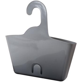 Preview: Panier de Douche Anthracite à Suspendre - Rangement Shampooing Gel Douche Savon - 23,5x8,5x25,5cm - Fixation Facile - Design Moderne - Plastique