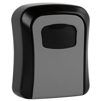 Preview: Boîte à clés sécurisée robuste - Code à chiffres - Pour intérieur/extérieur, résistante intempéries - Alliage alu/zinc, 11,5x8,5x4cm