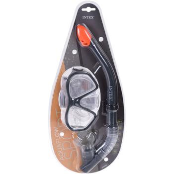 Preview: Masque et tuba set de plongée - Idéal vacances-mer-lac-piscine - Noir-blanc - Kit explorateur monde sous-marin - Confortable et robuste