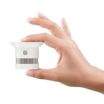 Preview: Mini-Rauchmelder für Wohn- & Gewerberäume - 10-Jahre-Batterie & 85 dB Alarmton - Diskretes Design, CR123A, 60x50x60mm, 68g, einfach installierbar