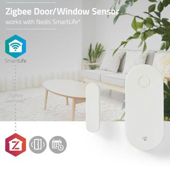 Preview: Capteur intelligent porte & fenêtre Smart Home - Sécurité accrue, confort optimal - Notifications, compatible chauffages/climatisations