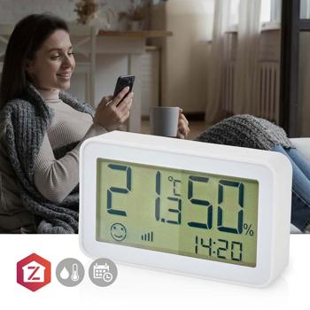 Preview: Intelligent climate control: SmartLife Sensor, app, white, digital - Precise temperature/humidity, efficient control, SmartHome technology