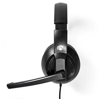 Preview: Casque PC USB Supra-Auriculaire - Stéréo, Confort Optimal, Microphone Pliable pour Réunions/Gaming - Connectique USB-C/A - 1.8m Câble