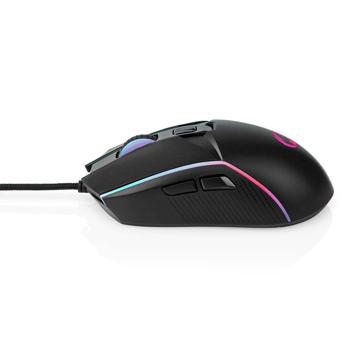 Preview: Wired gaming mouse, black, 6 buttons, LED lighting