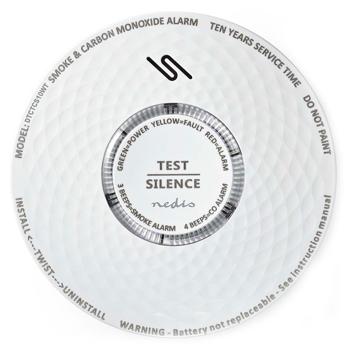Preview: Détecteur de Fumée et Monoxyde de Carbone CO - Alarme 85 dB - Pile Lithium 10 Ans - Sécurité Maison Camping-car - Blanc - DIN EN 14604 / EN 50291 Preview: Détecteur de Fumée et Monoxyde de Carbone CO - Alarme 85 dB - Pile Lithium 10 Ans - Sécurité Maison Camping-car - Blanc - DIN EN 14604 / EN 50291