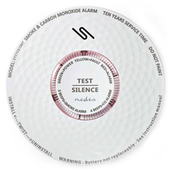 Preview: Détecteur de Fumée et Monoxyde de Carbone CO - Alarme 85 dB - Pile Lithium 10 Ans - Sécurité Maison Camping-car - Blanc - DIN EN 14604 / EN 50291 Preview: Détecteur de Fumée et Monoxyde de Carbone CO - Alarme 85 dB - Pile Lithium 10 Ans - Sécurité Maison Camping-car - Blanc - DIN EN 14604 / EN 50291