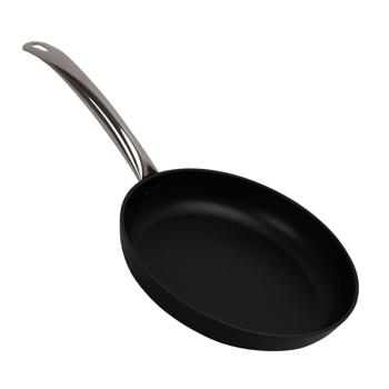 Preview: Hochwertige Bratpfanne Ø 28 cm, Aluminium - Edelstahl, Antihaftbeschichtung, Induktionsgeeignet, Hergestellt in Italien