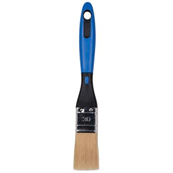 Preview: Set de Pinceaux Soie - 5 Pièces pour Peinture & Vernis - 5 Tailles Manche Bois Bleu - Idéal Bricolage & Travaux Créatifs CH4209