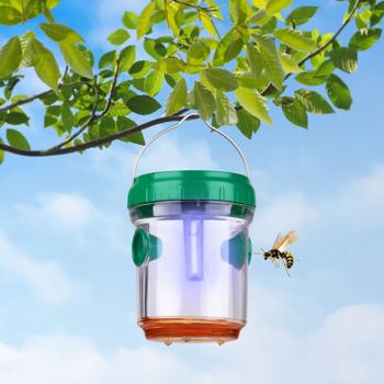 Preview: set di 3 trappole per vespe e insetti, a LED e solari