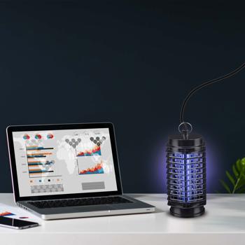 Preview: Destructeur d‘insectes électrique - Piège à mouches LED UV sans produits chimiques - Portée 25 m², intérieur, 1W - ABS robuste