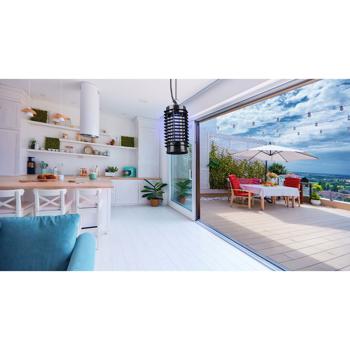 Preview: Destructeur d‘insectes électrique - Piège à mouches LED UV sans produits chimiques - Portée 25 m², intérieur, 1W - ABS robuste