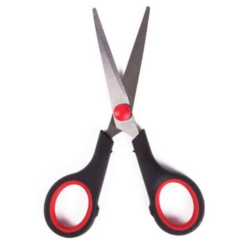 Preview: Ciseaux de couture - Pour tissu, fils, vêtements, sacs, coussins - Acier inoxydable, poignée plastique - 13 cm - Projets DIY créatifs