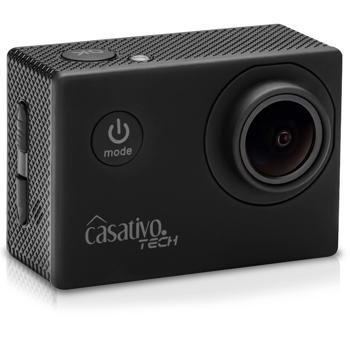 Preview: Caméra sport 4K Ultra HD – caméra embarquée avec boîtier étanche, écran LCD, Wi-Fi, micro et haut-parleur, idéale pour cyclistes, skieurs et plongeurs