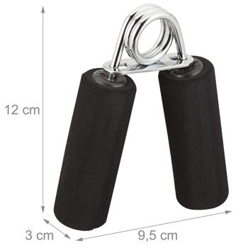 Preview: Hand trainer con impugnatura in schiuma, set di 2, nero