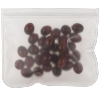 Preview: Sachets pour aliments réutilisables - Lot de 2 sacs haute qualité pour réfrigérateur & cuisine - Idéal snacks, fruits, légumes - 22x12/18 cm