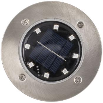 Preview: LED garden lights, set of 8 ground lights, with solar cell, color-changing LEDs