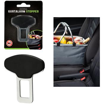 Preview: Gurtalarm Stopper - Universal nutzbar für jede Sicherheitsgurt Schnalle - Stoppt lästiges Piepsen - TPR & Eisen - 5.5 x 0.7 x 6 cm