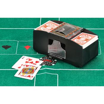 Preview: Kartenmischmaschine-Set, mit 2 Spielkartendecks