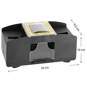 Preview: Kartenmischmaschine-Set, mit 2 Spielkartendecks