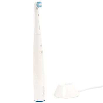 Preview: Elektrische Zahnbürste - professionelle Zahnpflege für zu Hause & Reisen - 2 Modi, Timer, 120 Min. Laufzeit, Ladestation, 4 weiche Aufsteckbürsten