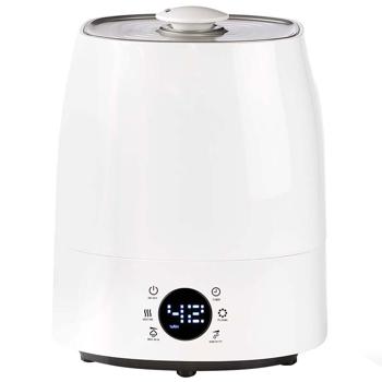 Preview: Effektiver Luftbefeuchter (grau/weiss) mit Hygrometer – Für Räume bis 50 m² – 5,5 Liter Tank & Keramikfilter für ein gesundes Raumklima Preview: Effektiver Luftbefeuchter (grau/weiss) mit Hygrometer – Für Räume bis 50 m² – 5,5 Liter Tank & Keramikfilter für ein gesundes Raumklima