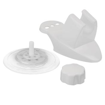 Preview: Duschkopfhalterung mit Saugnapf, weiss - Einfache Montage ohne Bohren - Ideal für Kinder & sitzende Duscher - Variable Höhe - Kompatibel mit allen Duschköpfen