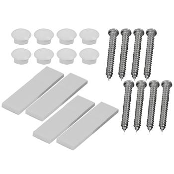 Preview: Haustierklappe - Für Katzen & kleine Hunde - Weiss - Ermöglicht selbstständiges Rein- & Rausgehen - Masse: 19.2x20cm - Einfache Installation