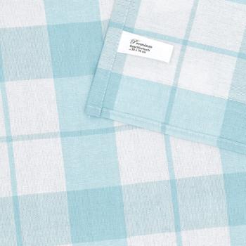 Preview: 4er-Set Geschirrtücher aqua - 100% Baumwolle Premium Qualität (200g/m²) - Hygienisch, waschbar bis 95°C, 70x50 cm, OEKO-TEX Standard 100