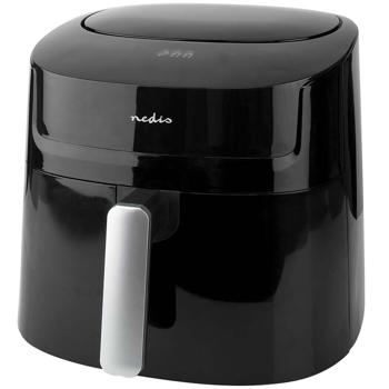 Preview: Digital XL hot air fryer, 7.2 l for 4-8 portions, touch screen, timer, 1800 W, up to 200°C, air fryer with 8 cooking programs, grilling, baking, roasting