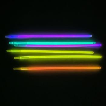 Preview: Bracelets lumineux fluorescents 90 pièces - Idéal fêtes camping activités plein air - 5 couleurs - Sans flamme - Raccords inclus