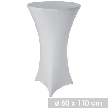 Preview: set di 4 copritavolo da bar, bianco per tavoli fino a 110 cm, Ø 80 cm Preview: set di 4 copritavolo da bar, bianco per tavoli fino a 110 cm, Ø 80 cm